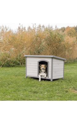 Trixie Natura Hundkoja med Platt Tak Gra