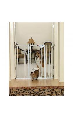 carlson pet gate extra tall walk through with small pet door