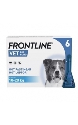 Frontline Vet. Spot-on lösning hund 10-20 kg 100 mg/ml 6 x 1,34 ml