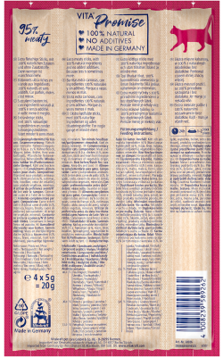 Vitakraft Vita Naturals Stick Kyckling Katt 4 x 5 g